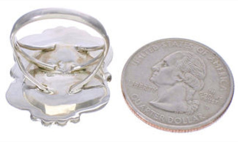 Authentic Sterling Silver Multicolor Southwest Ring Size 7-1/2 UX33631